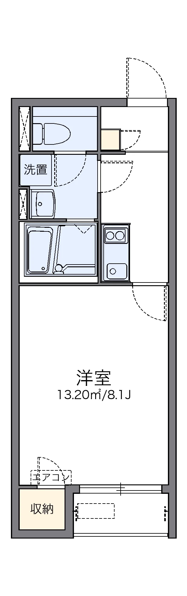 代表的な間取のため実際の間取とは異なる場合があります