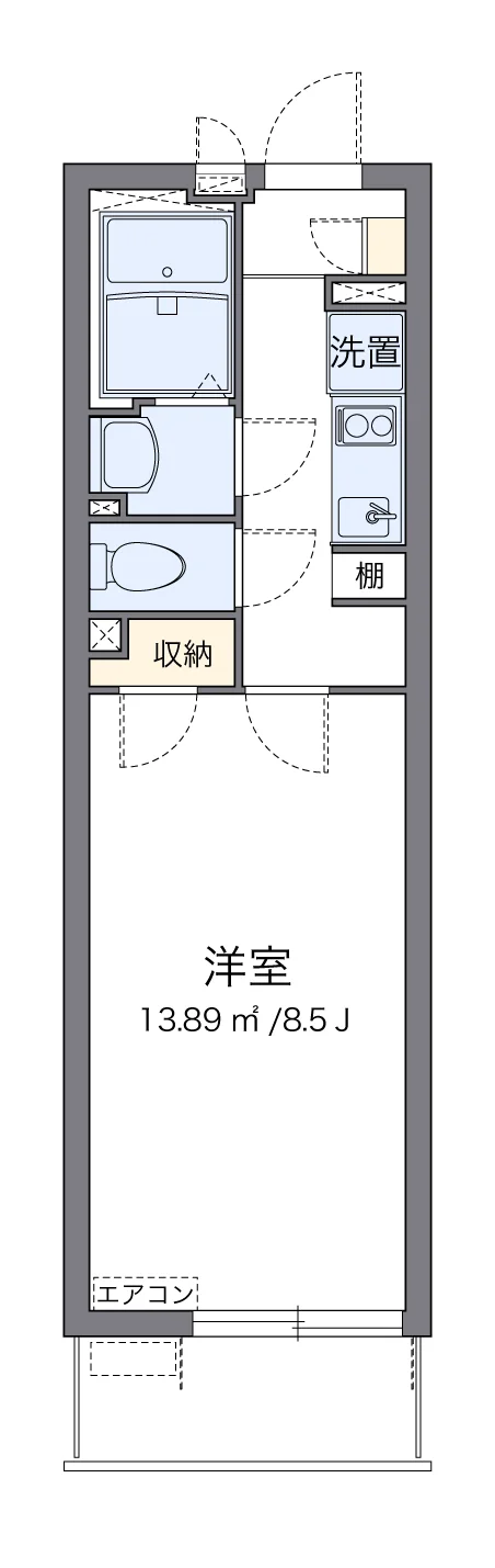 代表的な間取のため実際の間取とは異なる場合があります