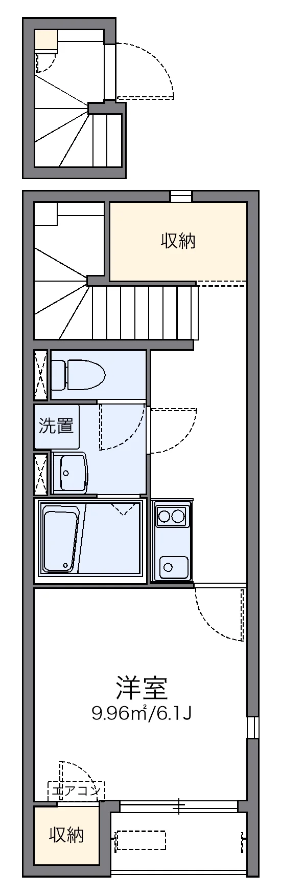 代表的な間取のため実際の間取とは異なる場合があります