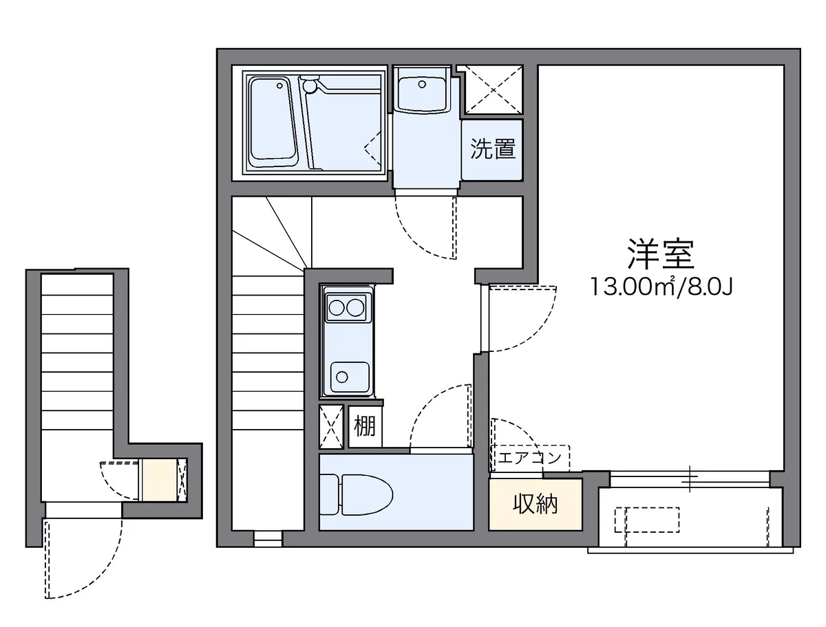 代表的な間取のため実際の間取とは異なる場合があります