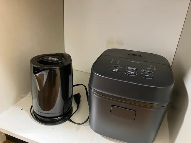 電子ケトル、炊飯器