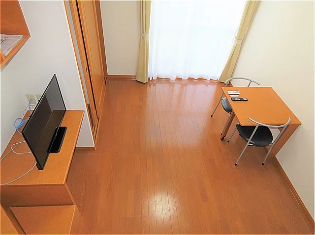 ベッド上からのアングルです