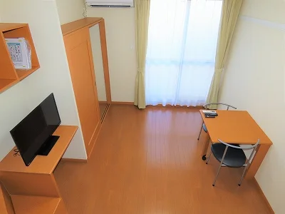 ベッド上からのアングルです