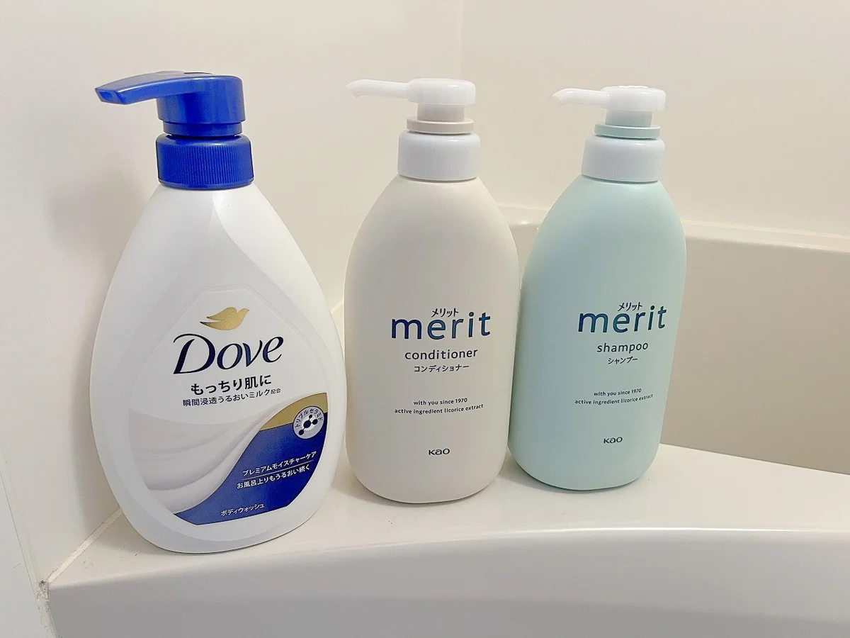 ボディーソープ、シャンプー、コンディショナーをご用意しています☆すぐに買いに行かなくても大丈夫です！