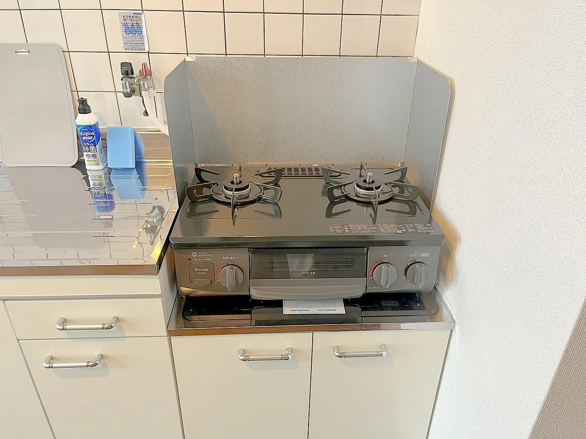 2口ガスコンロ付きです🔥