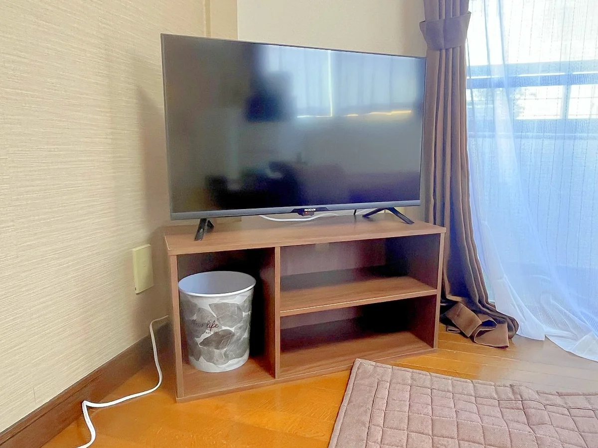 32型のテレビを設置しています♪YouTube視聴も可能ですよ☺