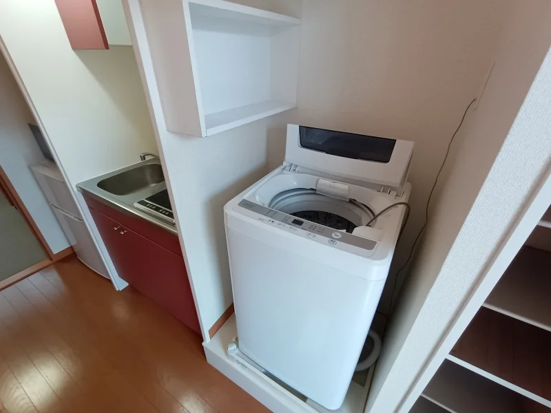 洗濯機は室内に設置しています。