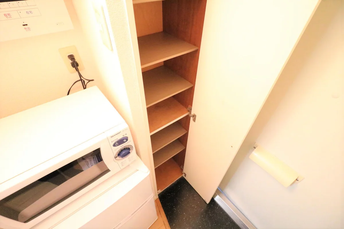 シューズボックス完備により女性でも安心