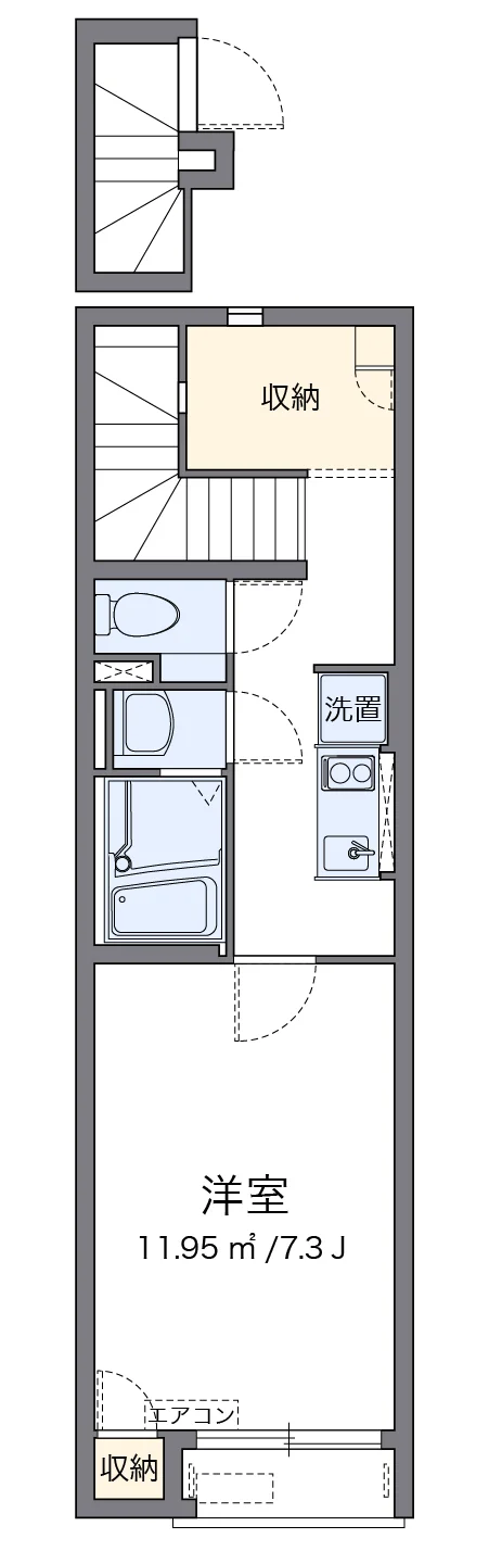 代表的な間取のため実際の間取とは異なる場合があります