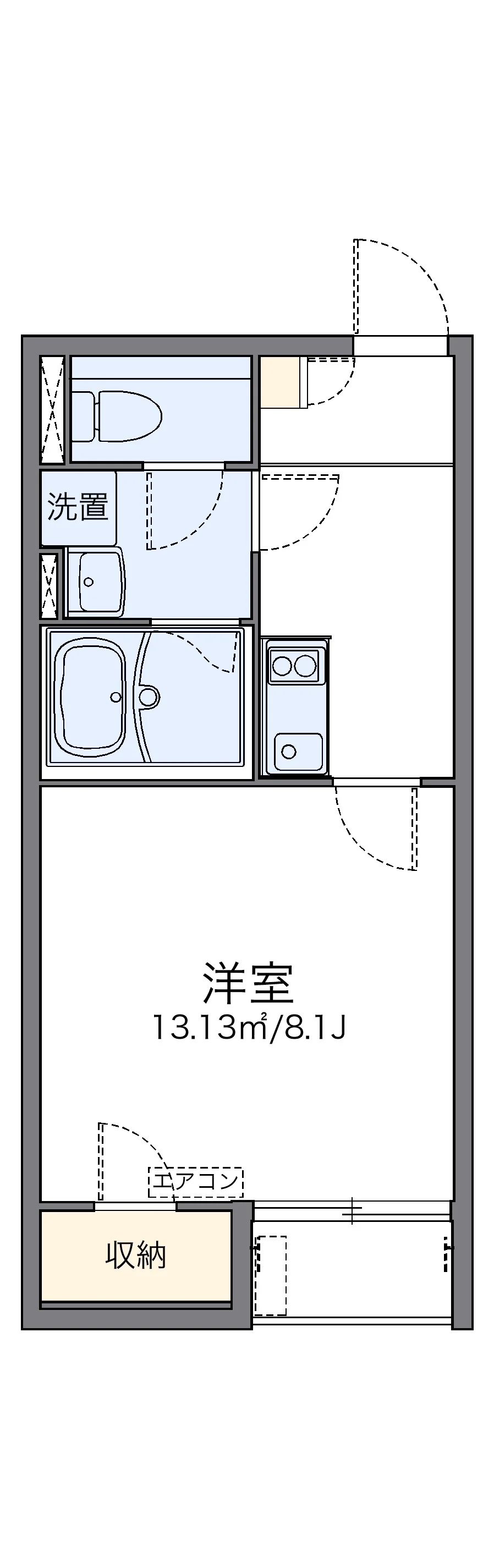 代表的な間取のため実際の間取とは異なる場合があります