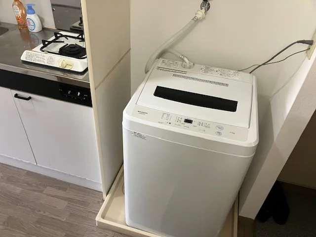 洗濯機付です。