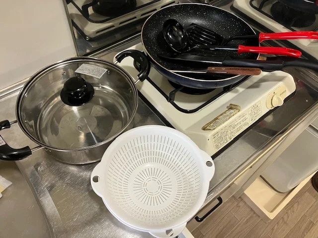 充実の調理器具セットです。