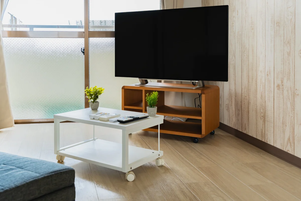 大きめのテレビでリラックスできますね