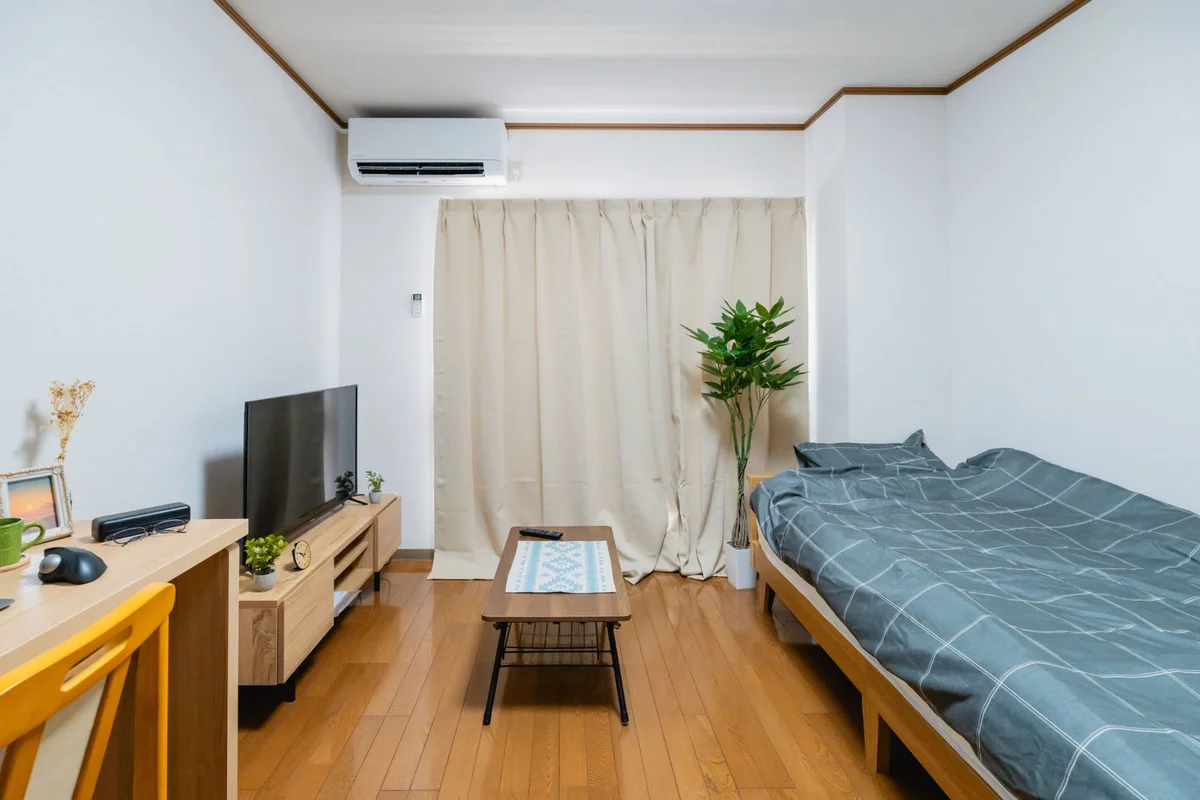 カーテンもあります