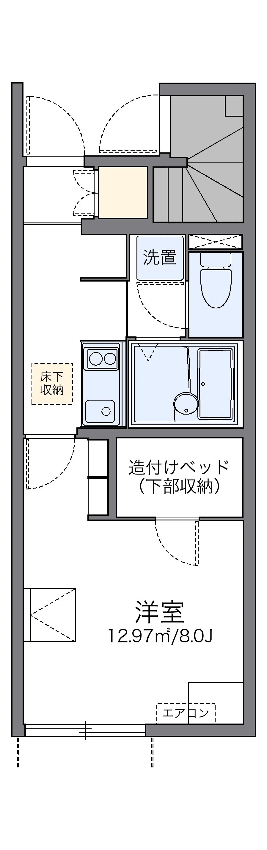 代表的な間取のため実際の間取とは異なる場合があります