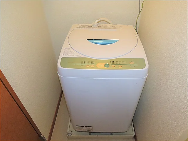 洗濯機も付いています