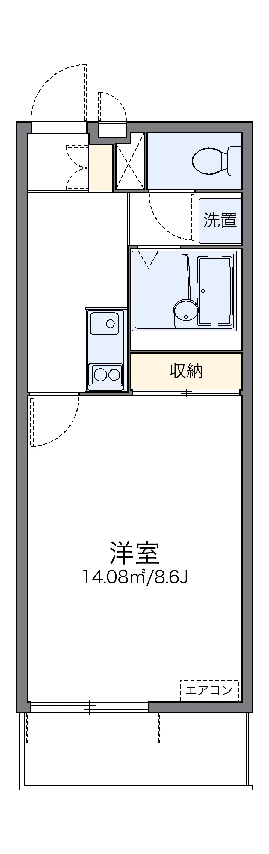 代表的な間取のため実際の間取とは異なる場合があります