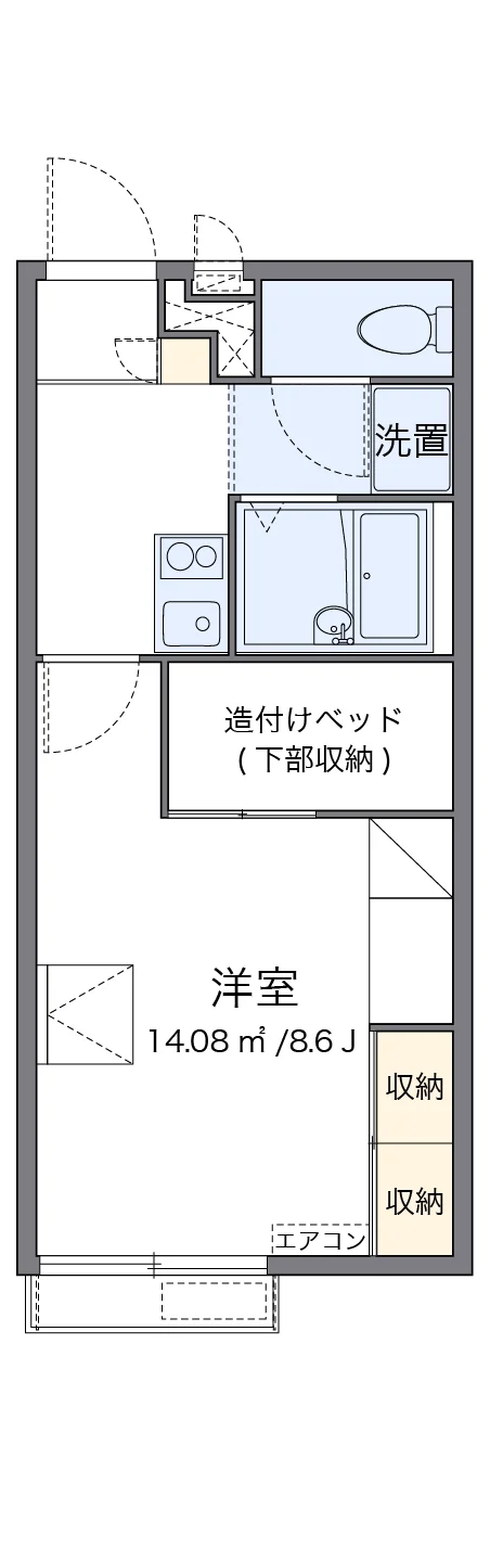 代表的な間取のため実際の間取とは異なる場合があります