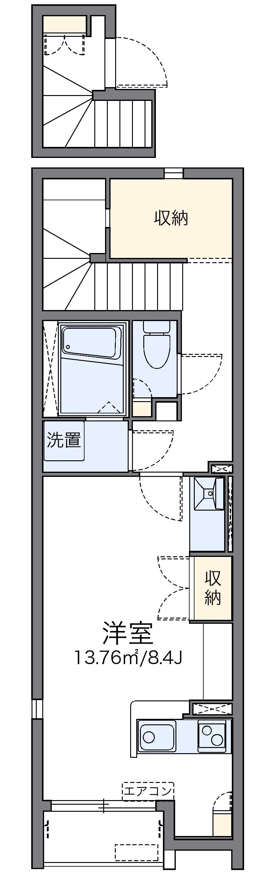 代表的な間取のため実際の間取とは異なる場合があります