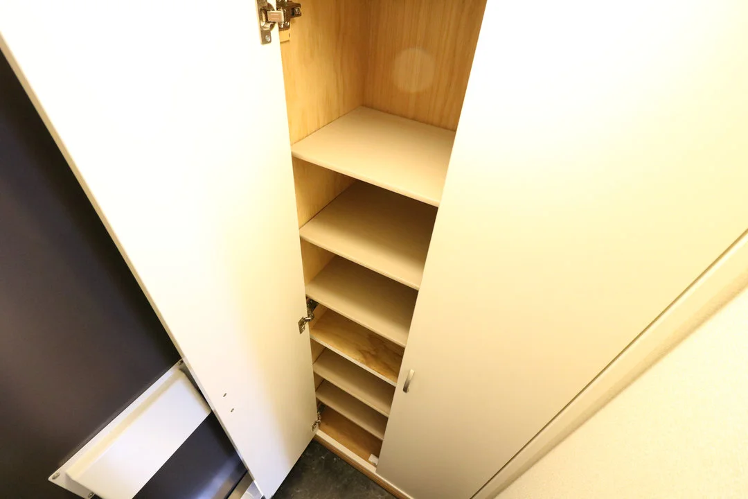 シューズボックス完備により女性でも安心