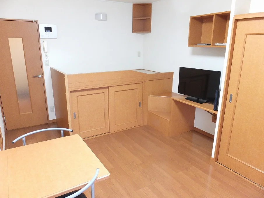 ハイベッドタイプのお部屋です