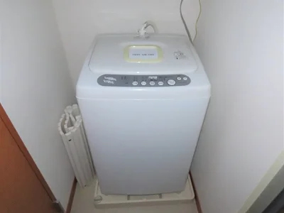 洗濯機も付いています