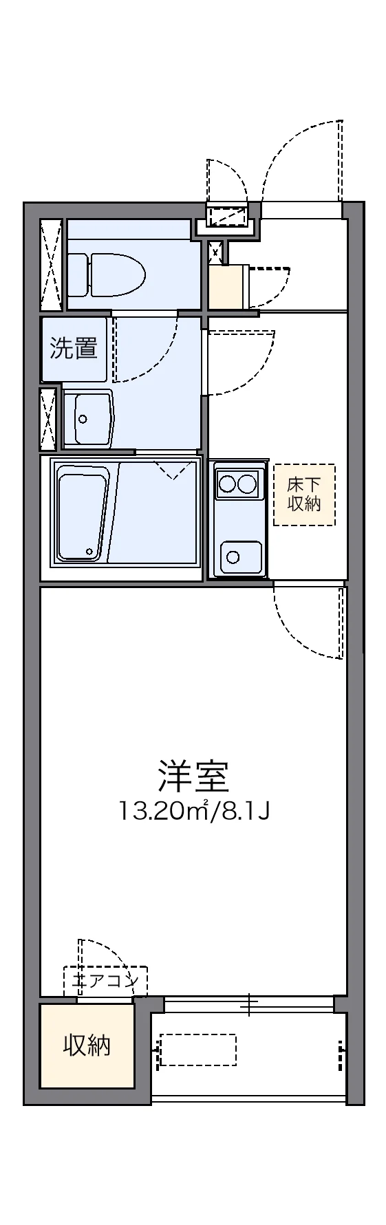 代表的な間取のため実際の間取とは異なる場合があります