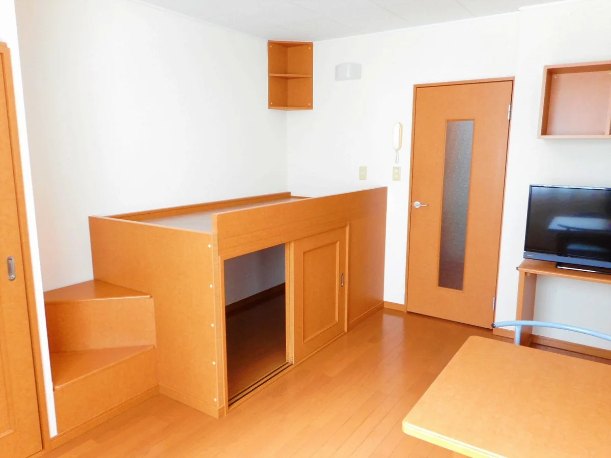 ハイベッドタイプのお部屋です