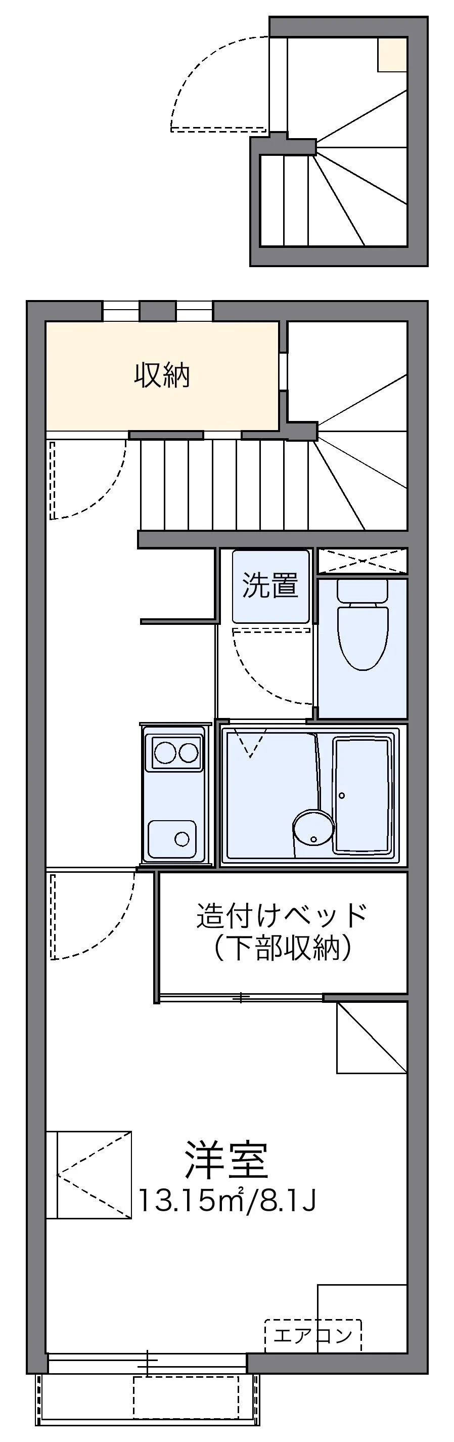 代表的な間取のため実際の間取とは異なる場合があります