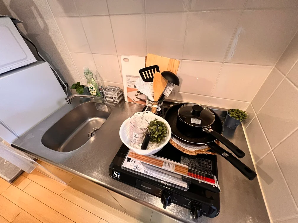 調理器具も揃っています。