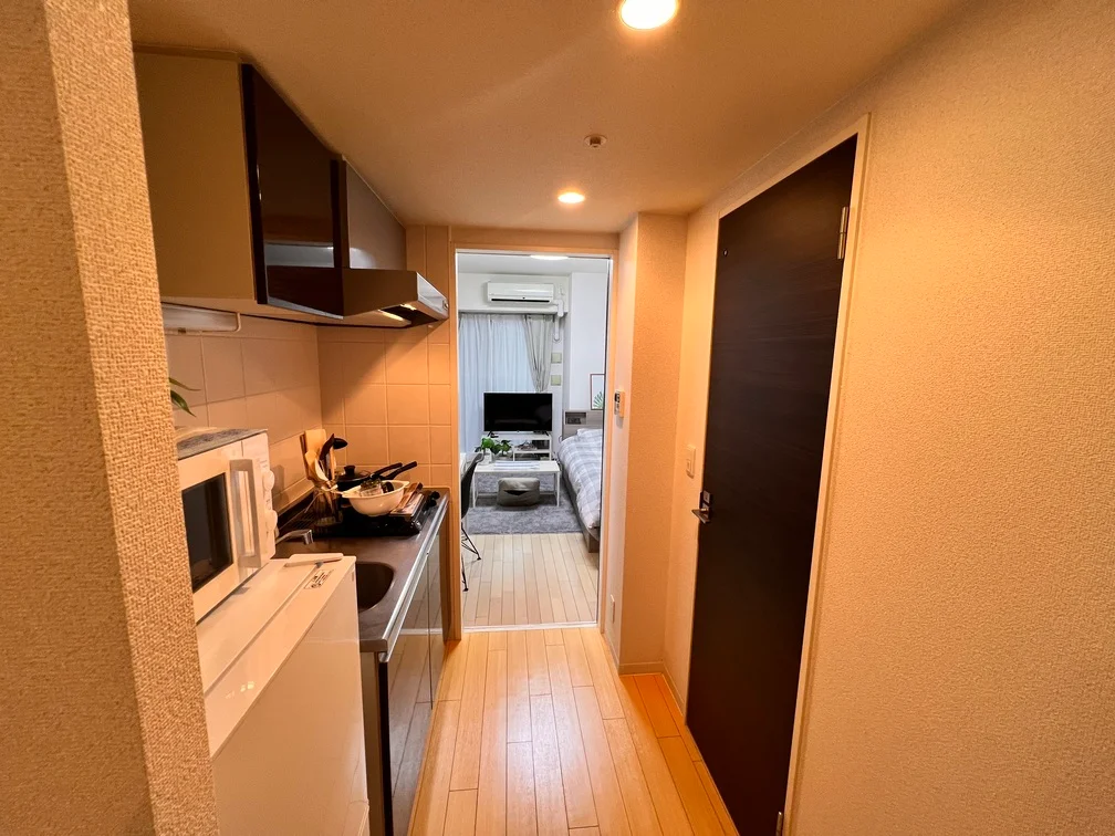 解放感のある廊下になっています。