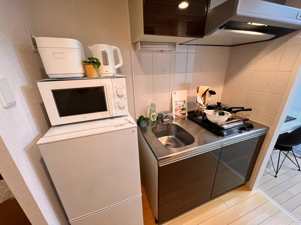 電子レンジ等も揃っています。