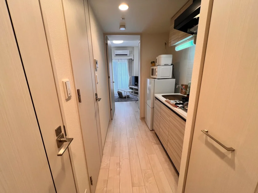 解放感のある廊下です。