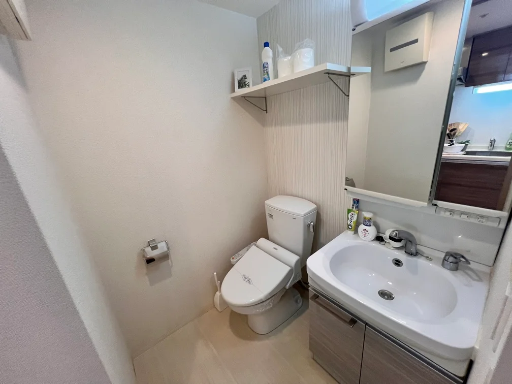 独立洗面台で使い勝手抜群です。