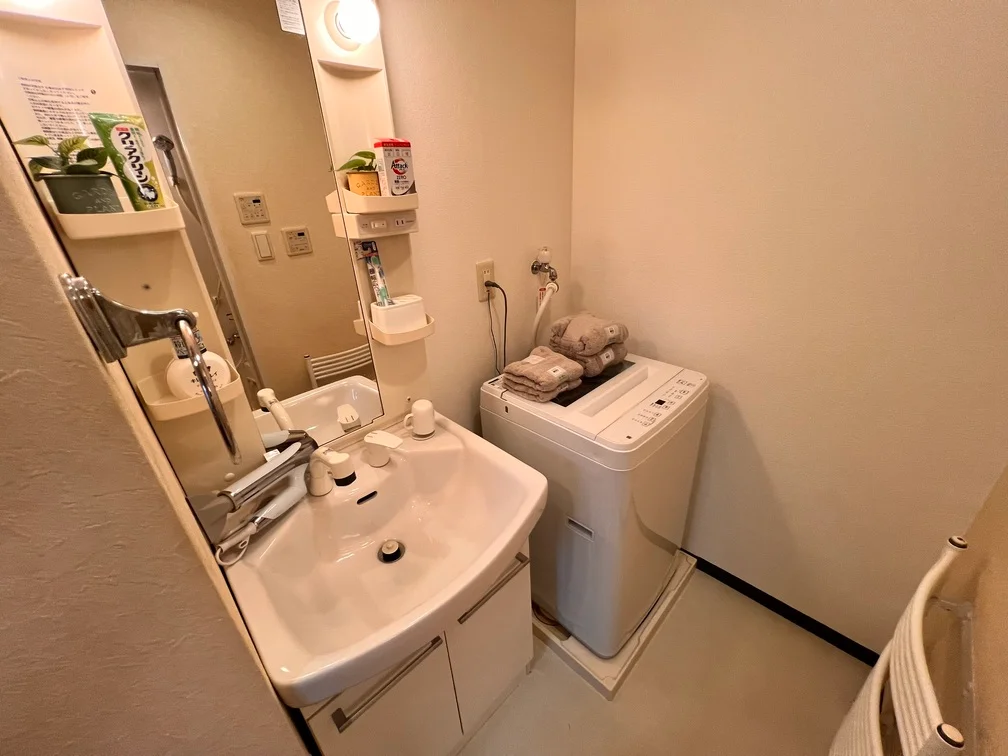 独立洗面台で使い勝手抜群です。