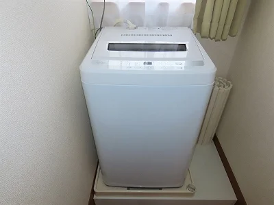 洗濯機も付いています