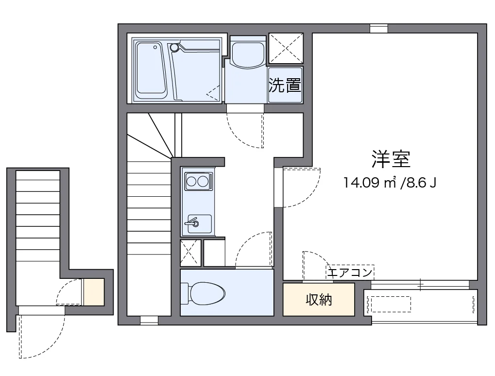 代表的な間取のため実際の間取とは異なる場合があります