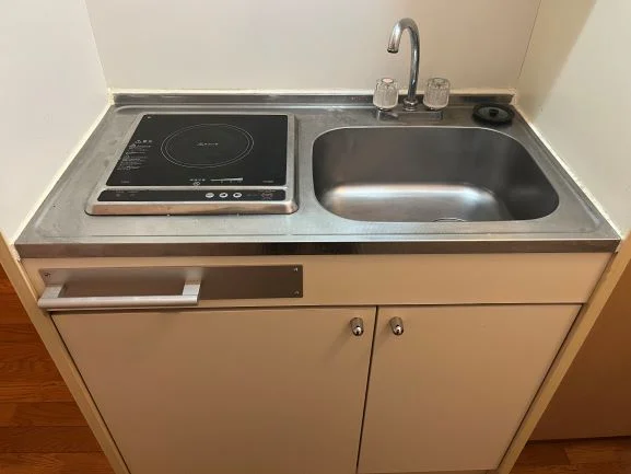 電熱タイプのコンロが１口