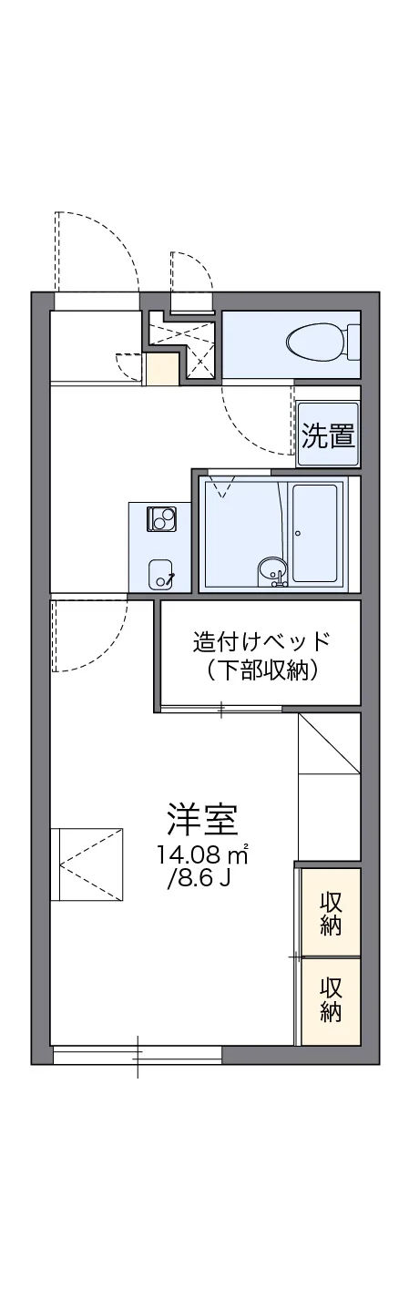 代表的な間取のため実際の間取とは異なる場合があります