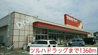 ツルハドラッグまで1360m