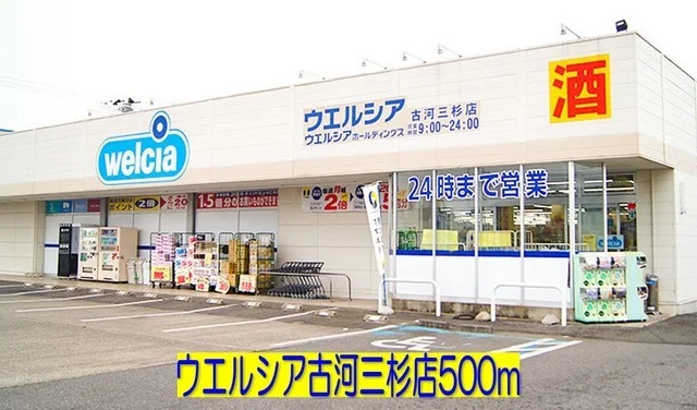 ウエルシア古河三杉店まで500m