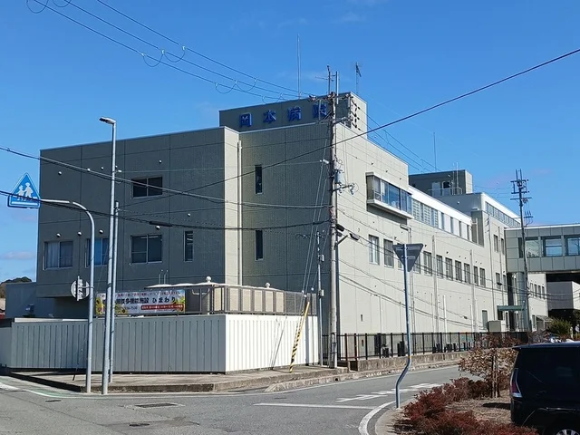 岡本病院様まで1100m