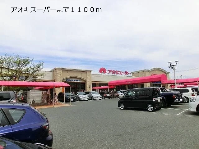 アオキスーパーまで1100m