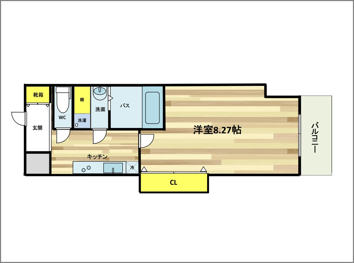 リビングが広い物件です。