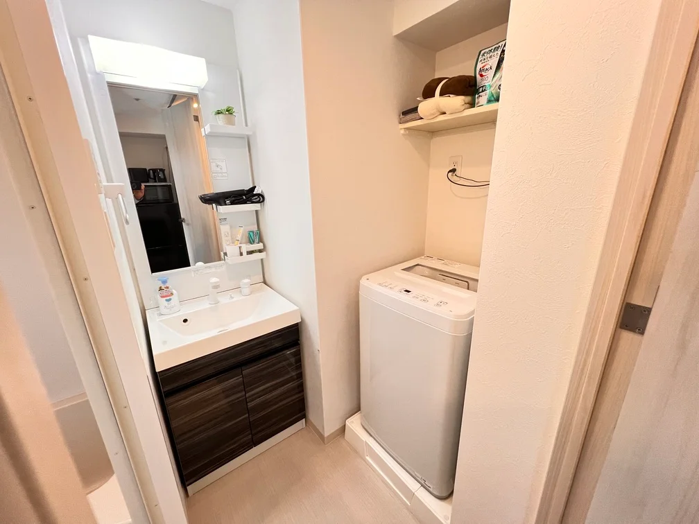 清潔感あふれる水回り。身支度もばっちりです。