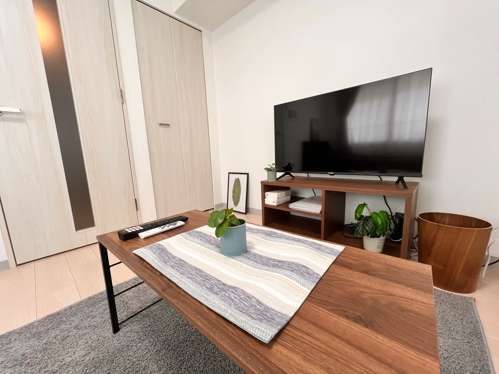 40インチスマートTV完備で休憩時間を