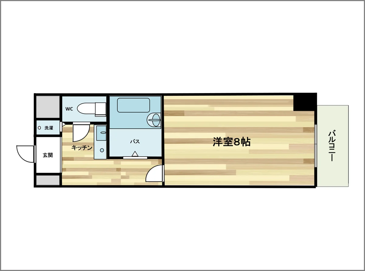 スッキリとした間取りです。