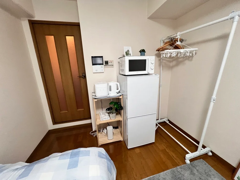 冷蔵庫等の家電も揃っています。