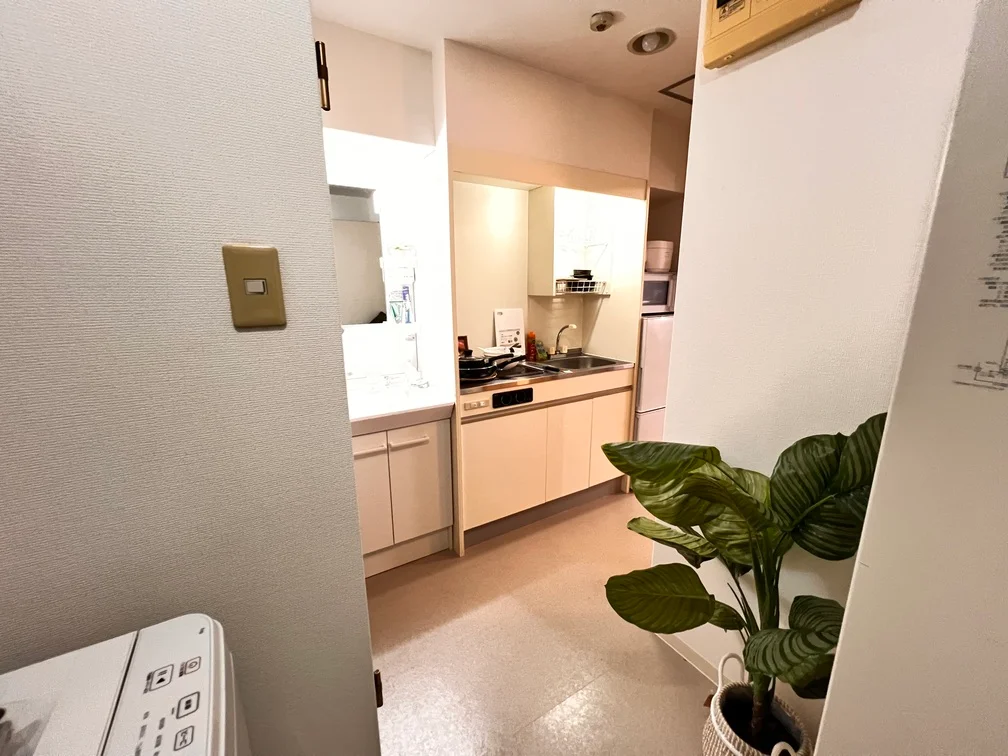 玄関からのキッチンです。