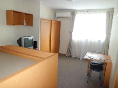 カーペット敷き。落ち着いた趣の居室です。